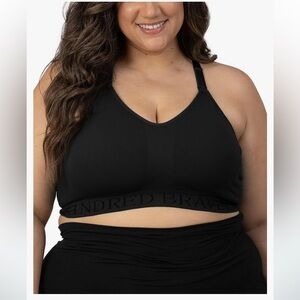 Kindred Bravely Women's Sublime Pumping & Nursing Bra Black & Purple Sz XL Busty